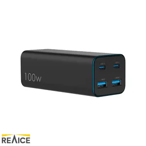 Caricabatterie con ricarica rapida tipo C * 2 USB A * 2 PD 100w caricabatterie con cavo UL/CE/GS/SAA/KC/FCC/PSE/BSMI originale