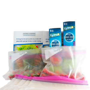 Sac alimentaire à double fermeture éclair offrant un emballage sécurisé et une manipulation facile pour les opérations de fabrication alimentaire à grande échelle - Product Image 5