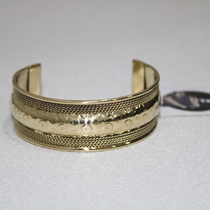 Brazalete de latón moderno, collar de pulsera chapado en oro para mujer, pulsera y brazaletes tejidos, pulsera tradicional para ocasiones de regalo - Product Image 1