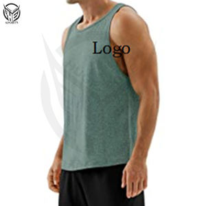 Camiseta sin mangas de entrenamiento de secado rápido para hombre con logotipo personalizado, camiseta sin mangas para culturismo, camiseta sin mangas para gimnasio, camiseta sin mangas para hombre - Product Image 4