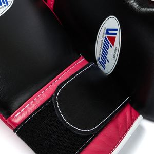 2025 venta al por mayor de cuero rosa/Negro ganar boxeo par de guantes personalizados conjunto de entrenamiento profesional lucha guantes de boxeo cómodos - Product Image 3