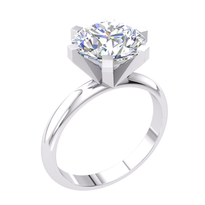 Anillo de Compromiso de Lujo para Mujer, Oro Amarillo y Blanco de 9K, Diamante Cultivado en Laboratorio de 2.55 Quilates, Claridad VS, Color EF, Corte Brillante, Certificado IGI - Product Image 4