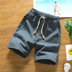 Pantalones cortos de secado rápido con patrón sólido de tiro medio para hombre, pantalones de punto estilo callejero inspirados en la tabla de surf de verano de los años 80 y 90 - Product Image 2