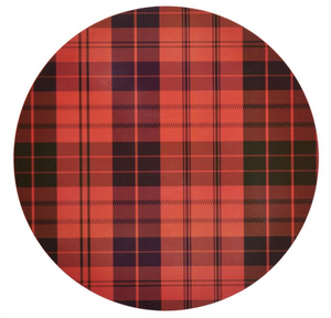 Napperons en tartan noir, lot de 4, napperons en laque, artisanat au Vietnam - Product Image 2