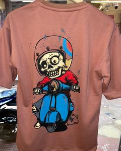 Vente chaude unisexe 100% coton poids lourd éponge française imprimé personnalisé surdimensionné col rond T-shirts hommes T-Shirts - Product Image 3