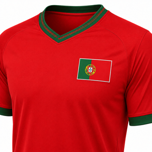 Camisetas de Fútbol Unisex de la Selección Nacional, Manga Corta, Corte Regular, Estilo Casual, Cuello Redondo, 100% Poliéster, Impresión Digital Frontal - Product Image 5