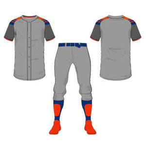 Uniformes de Béisbol Transpirables y Cómodos de Nuevo Estilo, Uniformes de Béisbol de Poliéster Personalizados de Buena Calidad y Gran Venta - Product Image 1
