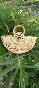 กระเป๋าไม้ไผ่ทำมือสำหรับขายปลีกกระเป๋าเงินแฟชั่นฤดูร้อนที่มีเนื้อไม้ไผ่สำหรับตลาดส่งออกและดูสบายๆทุกวัน - Product Image 4