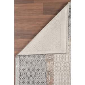 Mazzini Ensemble de tapis 1477 Tapis texturé gris doux longue durée 80x150 cm - Product Image 2