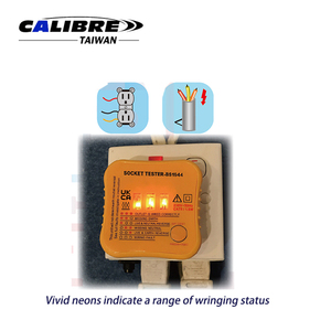 Taiwan Calibre Automotive Non-Contact AC Voltage Tester Pen 80-1000V Range III Light Sound Indications Battery <b>Socket</b> Test Kit - Product Image 4