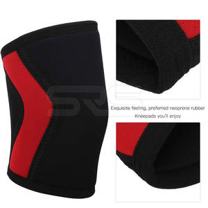 Mangas de rodilla duraderas de levantamiento de pesas Neopreno grueso Logotipo personalizable OEM Disponible Mangas de rodilla personalizadas - Product Image 3