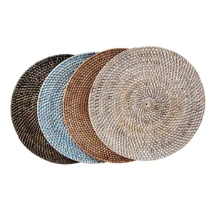 Product for Wedding Decor Rattan <b>Placemats</b> for <b>Dining</b> <b>Table</b> Centerpieces Decoration Handmade From Direct Factory Vietnam OEM - Product Image 2