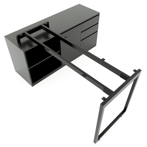 Patas Metálicas Minimalistas para Mesa de 140x60cm, Modelo Slean HCSL026, Patas para Muebles de Comedor y Cocina - Product Image 6