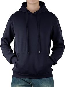 Sudadera Casual de Invierno para Hombre, Color Sólido, 100% Algodón, Felpa, Corte Regular, Ecológica, Transpirable, de Secado Rápido, con Bolsillo, Ropa de Moda - Product Image 6