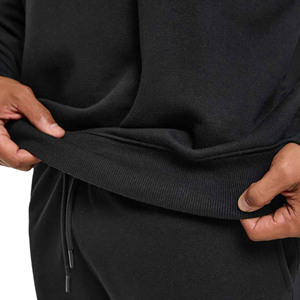 Custom Men's <b>Oversize</b> French Terry Crew Neck Sweatshirt 100% Cotton <b>Hoodies</b> with <b>Long</b> Sleeves for Winter - Product Image 5