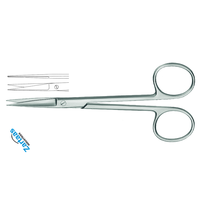 Ciseaux à iris en acier inoxydable de haute qualité, pointus/pointus, droits, longueur 12,5 cm Fabricant d'instruments chirurgicaux