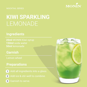 Monin Jarabe Kiwi 700ML Bartender verde Barista Premium Alta calidad Fruta pura Sabor Cócteles Mocktail Malasia Halal al por mayor - Product Image 4