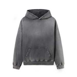 Sweatshirts unisexes pour hommes en coton 100% lourd, couleur unie, décontracté, tendance, logo personnalisé, pull-over, écologique - Product Image 1