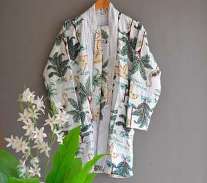 Chaqueta de alta moda hecha a mano para hombre y mujer, chaquetas de fiesta de manga larga bohemias para trabajo manual, kanta, Unisex - Product Image 2