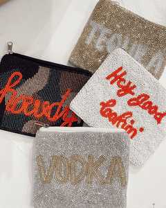 Monedero Mini de Mujer Hecho a Mano con Bordado Étnico y Cuentas, Vibrante, con Punto de Cruz, Ligero, Forma Cuadrada, Personalizable - Product Image 4