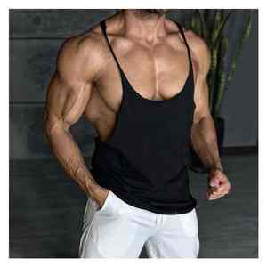 Custom Wholesale Fitness Sports Workout Gym Clothing Tank Top Bodybuilding <b>Stringer</b> <b>Vest</b> Custom Cotton Gym <b>Mens</b> Running - Product Image 3