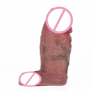 SXXY 슈퍼 소프트 두꺼운 재사용 가능한 콘돔 남근 소매 확대 혈관 돌출 섹스 토이 남성용