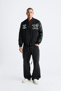 Nueva marca por encargo al por mayor en blanco Varsity chaquetas nueva moda invierno Varsity chaqueta personalizada Letterman chaqueta para los hombres - Product Image 4