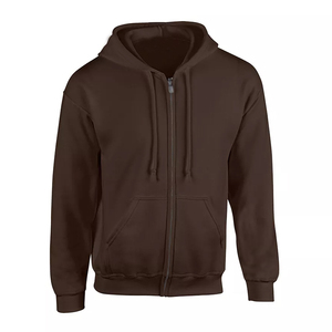 Sudadera con capucha para hombre 2026, corte ajustado, cremallera completa, ligera, con estampado por transferencia térmica, logotipo personalizable, tallas XS-6XL, opciones de teñido liso y efecto abullonado. - Product Image 3