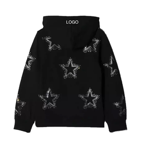 เสื้อฮู้ดแบบสวมหัวโลโก้กะโหลกศีรษะประดับพลอยเทียมประกายเพชรสำหรับผู้ชายไซส์ใหญ่พิเศษเสื้อฮู้ดแบบ2025สไตล์วินเทจ - Product Image 4