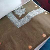 Châle Cachemire Cachemire Broderie Dubaï fait à la main Arabe Ramadan Islamique Eid sultan shemagh prince feuille hommes turban