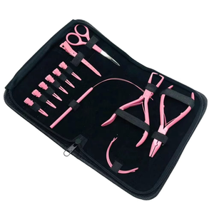 Surgical Grade Stainless Steel <b>Micro</b> Beads Remover Plier Multi-Functional Commercial Use Hair <b>Extension</b> Tool Kit C Type Needles - Product Image 4