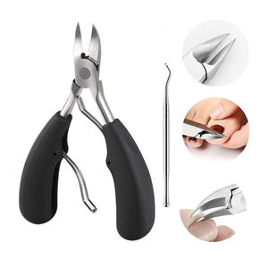 Coupe-ongles de qualité supérieure épais et incarné orteil ongles en acier inoxydable coupe-ongles Double poignée à ressort pour la beauté avec Logo - Product Image 1