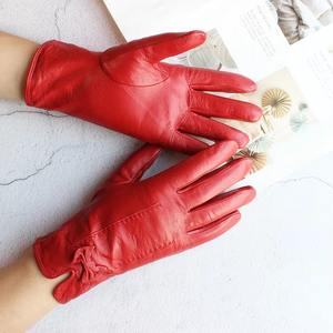 Gants de cyclisme d'extérieur unisexe coupe-vent en cuir de couleur chaude pour l'hiver, compatibles avec l'écran tactile, respirants et de grande taille. - Product Image 5