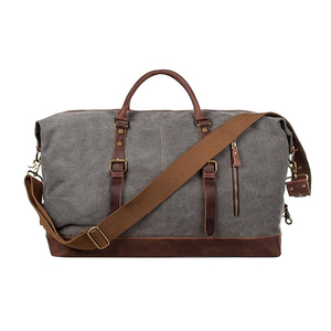 Extra Large Men Business Fashion <b>Waxed</b> Travel Bag High Quality <b>Canvas</b> Travel Duffel Bag Large Capacity Travel Gym Bag Carry - Product Image 1