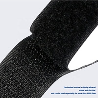 Sangle à boucle sans couture auto-adhésive double face personnalisable avec crochet et boucle en nylon élastique