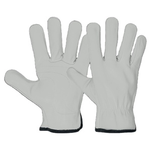 Heavy-Duty Goat Grain Leather <b>Driver</b> <b>Gloves</b> Adjustable Wristlet Anti-Slip CE Certified Soft Comfortable Safety <b>Gloves</b> - Product Image 2
