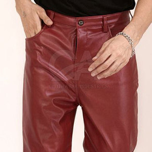 Pantalones de Cuero para Hombre para Uso en Exteriores, Pantalones de Cuero Más Vendidos, Pantalones de Cuero de Nuevo Estilo, Pantalones de Cuero para Hombre con Diseño Personalizado - Product Image 6