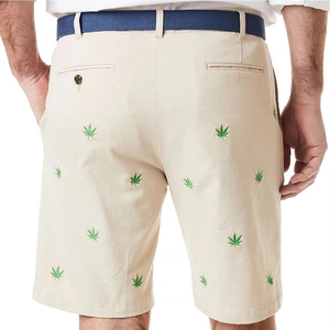 Best Price Fashionable <b>Men</b> Embroidered <b>Shorts</b> Customized Material Comfortable Fit Casual Style Solid <b>Pattern</b> Lightweight Canvas - Product Image 3
