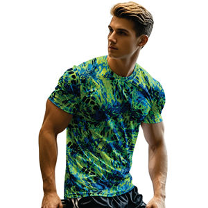 Camiseta de manga corta atlética de 100% algodón personalizada para hombre, camiseta sólida para correr, baloncesto, entrenamiento de gimnasia, camisetas de entrenamiento antiencogimiento - Product Image 5