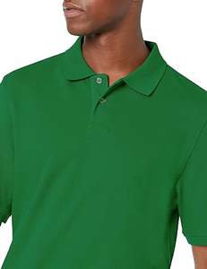 Camisa de Golf de Manga Corta para Hombre, Estilo Urbano, Marca Privada Personalizada, Venta al Por Mayor, Color Sólido, 100% Algodón, Tela de Lona - Product Image 4