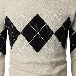 Suéteres Casuales de Invierno para Hombre, de Alta Calidad, Cuello Redondo, Forro de Lana, Transpirables, con Parches Personalizados y Nuevo Diseño - Product Image 5