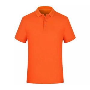 Polo en coton avec logo personnalisé de haute qualité homme t-shirt d'été à manches courtes brodé de golf pour hommes polo respirant - Product Image 1