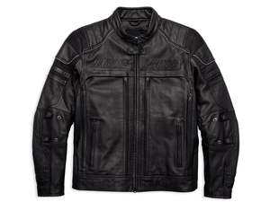 CHAQUETA DE CUERO HARLEY DAVIDSON ERVING POCKET SYSTEM - Product Image 1