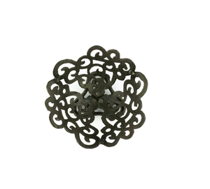 Corbeille à fruits vintage de luxe en aluminium fait main, couleur et taille personnalisées, noir poli, panier de service, maison, bureau, élégant, mariage - Product Image 4