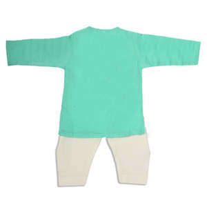 ชุดเสื้อผ้าเด็กผู้ชายแรกเกิดปักลาย - สีฟ้า - Product Image 5