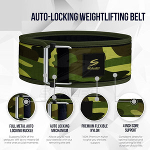 Professional Grade Adjustable Lightweight Eco-Friendly Breathable Sports Training Weightlifting Nylon Lever <b>Belt</b> for Athletes - Product Image 2