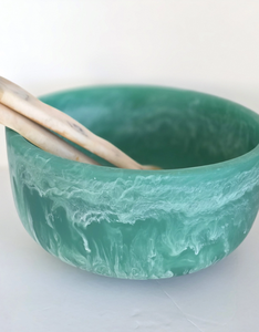 Ensaladera elegante de resina rosa, utensilios de cocina duraderos con estilo para restaurante familiar, pulido para fiestas, servicio de comida directo de la India - Product Image 6