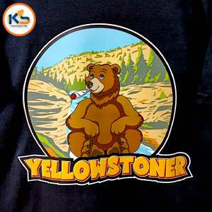 Camisetas Personalizadas de Algodón 100% Tejido para Hombre con Marca OEM |   Camiseta Ecológica Lavable con Serigrafía de Corte Regular - Product Image 2