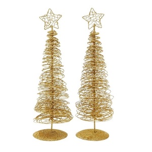 Escultura de Arte de metal y madera Mezcla única de diseño moderno y encanto rústico, pieza perfecta para decoración navideña y del hogar - Product Image 4