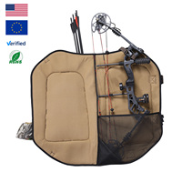 Sac à dos pour arc à poulies camouflage avec porte-flèches en polyester 150D et tissu en daim DWR Sac à dos de chasse